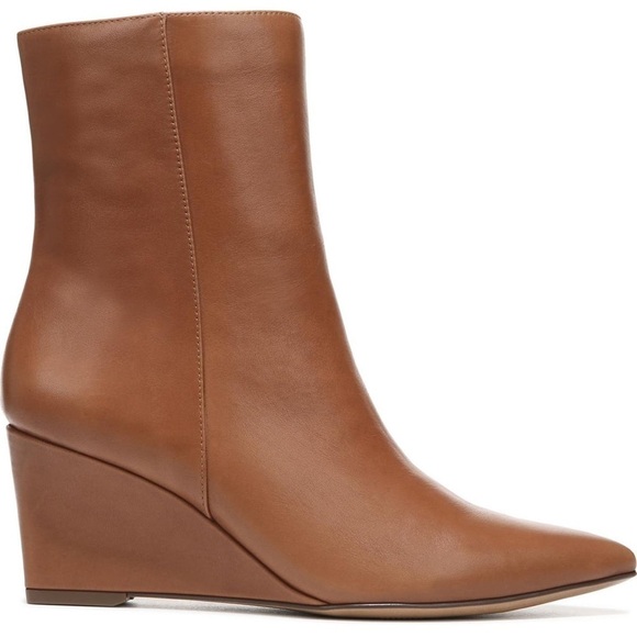 Naturalizer Dario Pointed Toe Bootie in English Tea Brown Leather - Picture 1 of 13